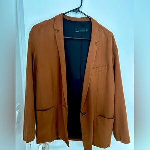 Zara light blazer, brown, XS